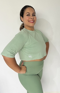 Cropped Oversized - Verde na internet