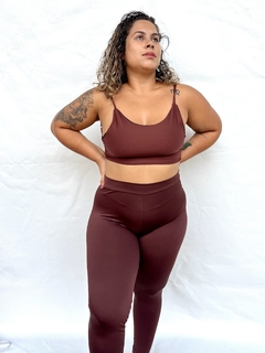 Conjunto Coffe - Calça Legging e Top Maya - Rayo de Sol