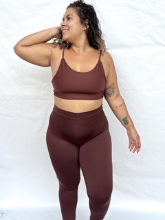 Conjunto Coffe - Calça Legging e Top Maya - comprar online