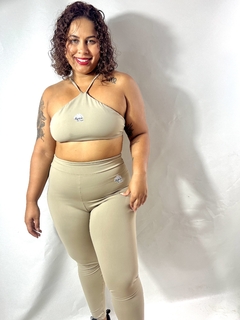 Conjunto Areia - Calça e Frente Única Alça Dupla - comprar online