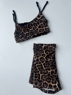 Conjunto Onça pintada - short e Top laura - loja online