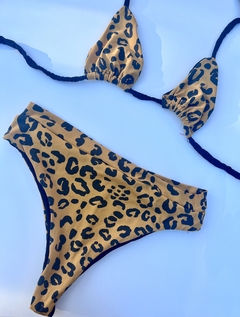 Conjunto Thalita Hotpants - Top Cortininha Onça na internet