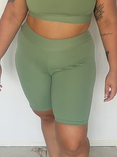 Short meia coxa - Verde Margarita