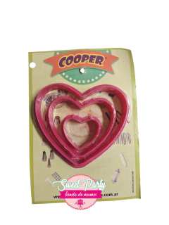 JUEGO DE CORTANTES CORAZON COOPER ART. 237