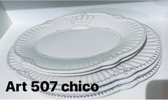 Plato de cerámica corona blanco 22 cm en internet