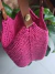 Bolsa de Crochê Sacola de praia estilo Ecobag