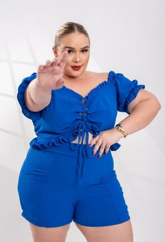 Short Plus Size tam.46/52 Crepe Dunas na internet