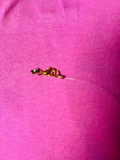 Colar Cordao de Nylon Com Fecho e Pingente