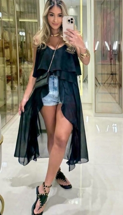 Blusa Bata feminina Tunica Boho Casual chic elegante lançamento verão 2025 moda gringa - comprar online