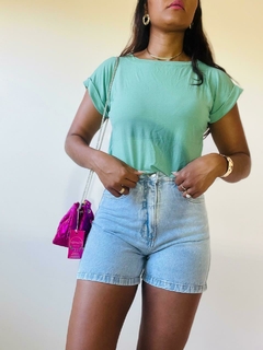 Blusa Feminina Muscle Tee T-Shirt Algodão Básica Camiseta Lisa Blusas Sociais Minimalista - FlorFlor Moda Feminina