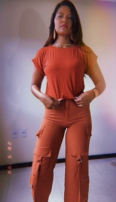 Blusa Feminina Muscle Tee T-Shirt Algodão Básica Camiseta Lisa Blusas Sociais Minimalista
