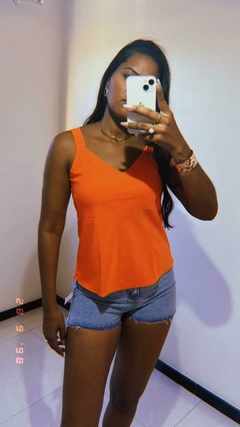 Regata Blusa Social Alça Grossa crepinho Moda Verão Poliéster M na internet