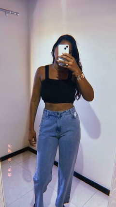 Cropped tricô Modal Feminino Básico Casual na internet