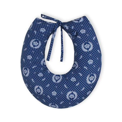 Almofada Amamentação MT - Nobreza Marinho com Branco