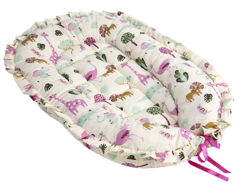Ninho Redutor Para Bebê - Girafa Pink