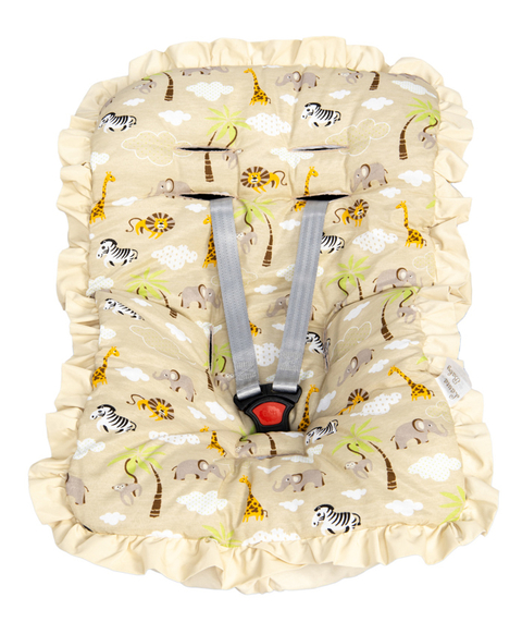 Capa de Bebê Conforto MT - Safari Caqui