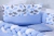 KIT BERÇO AMERICANO 11 PEÇAS CLASSIC MICROFIBRA - CHUVINHA AZUL BEBÊ na internet