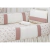 KIT DE BERÇO GLAMOUR 09 PEÇAS - NERVURA FLORAL FERRUGEM - comprar online
