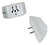 Triple Adaptador Piramidal 10A. Enchufe 2 Patas - comprar online