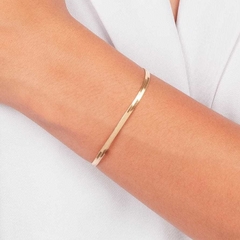 Pulseira Fita 3mm Banho de Ouro 18K - comprar online