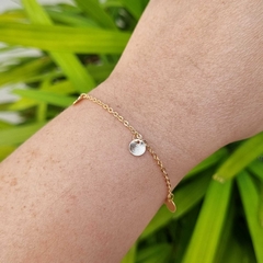 Pulseira Chapinha no Banho de Ouro 18K