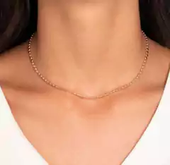 Choker Bolinha Achatada Banho de Ouro 18K na internet