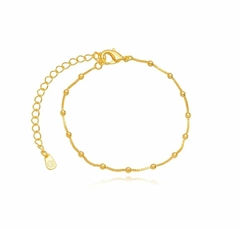 Pulseira Bolinhas no Banho de Ouro 18K