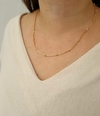 Colar Bolinhas Banho de Ouro 18K