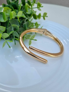 Bracelete Duplo Liso Banho de Ouro 18K - comprar online