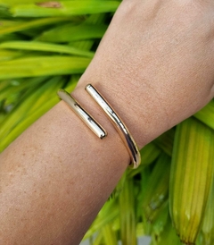 Bracelete Duplo Liso Banho de Ouro 18K na internet