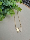 Colar Filha - Menina Banho de Ouro 18k