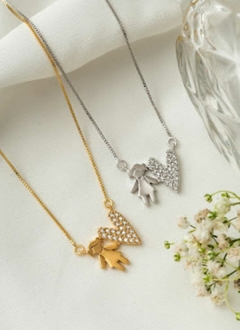 Colar Filha - Menina Banho de Ouro 18k - comprar online