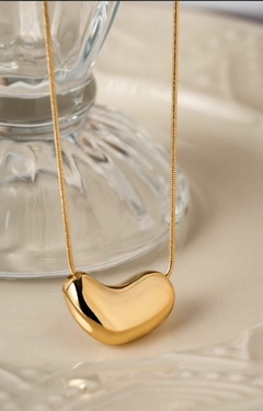 Colar Liso Orgânico Banho de Ouro 18K - comprar online