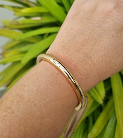 Bracelete Liso Banho de Ouro 18K