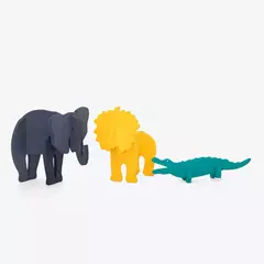 Animales 3D para el agua. Set jungla