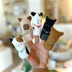 Títeres de dedo - perros y gatos