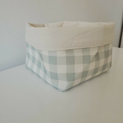 Contenedor Chico, Estampa Vichy verde