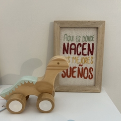 Cuadrito frase Sueños en internet
