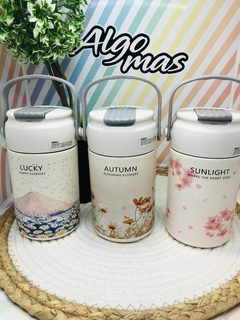 BOTELLA TERMIC CERAMIC FLORES