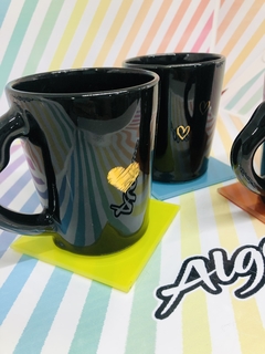 TAZAS BLACK GOLDEN