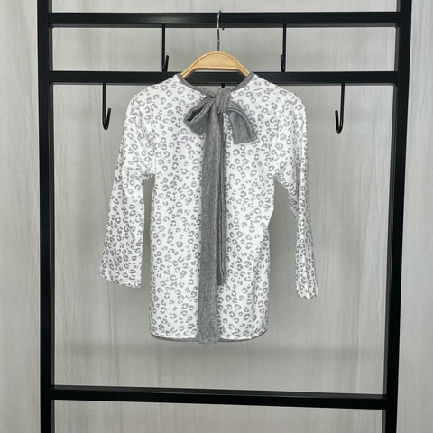Remera Platino con brillos