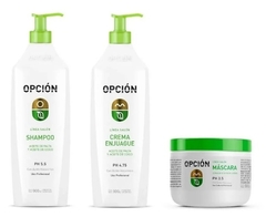 Combo 1 Shampoo con Aceite Palta y Coco x 900 ml + 1 Bálsamo con Aceite Palta y Coco x 900 ml + 1 Máscara con Aceite Palta y Coco x 500 cc - Opción