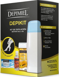 Combo 2 Bandas de Papel para Retirar Cera x 100 unid + 1 Depikit - Kit Depilatorio A Roll - On x 1 unid + 3 Ceras Roll - On Alta Adherencia x 100 g + 3 Ceras Roll - On Suave x 100 g + 3 Ceras Roll - On Hombre x 100 g + 3 Ceras Roll - On Chocolate x 100 g + 3 Ceras Roll - On Clásica x 100 g + 3 Ceras Roll - On Negra x 100 g + 3 Ceras Roll - On Maracuyá x 100 g - Depimiel en internet