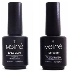 Combo 3 Esmaltes Semipermanentes x 15 ml A Elección + 1 Esmalte Semipermanente Base Coat x 15 ml + 1 Esmalte Semipermanente Top Coat x 15 ml - Meliné - comprar online