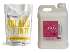 Combo 1 Polvo Decolorante Active Classic x 700 g - Issue Professional + 1 Crema Oxidante 20 Vol x 2000 cc - Nex