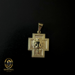 Pingente Crucifixo Face Leão 1,8cm X 2,3cm