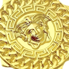 Pingente Medusa Sun (3,1cmX2,9cm) (Banho Ouro 24k na internet