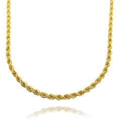 Corrente Cordão Baiano 3,5mm 60cm (20,8g) (Fecho Canhão) (Banho Ouro 24k) - comprar online