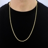 Corrente Cordão Baiano 2,5mm 70cm (13g) (Fecho Canhão) (Banho Ouro 24k)