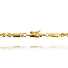 Corrente Cordão Baiano 3,5mm 60cm (20,8g) (Fecho Canhão) (Banho Ouro 24k) - loja online